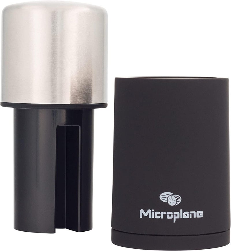 Microplane Manual Spice Mill - Cinnamon Grinder and Nutmeg Grater (Stainless Steel) - Image 3