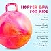 ZOOJOY 6pcs Hopper Balls for Kids 38 18in Clouds Bouncy Ball with Handle Sit on Hopping Toys for SportSchoolTeam Indoor Outdoor Play Toys Easter Basket Stuffers Gifts for Girls Boys 3 4 5 6 7 8 - Image 4