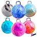 ZOOJOY 6pcs Hopper Balls for Kids 38 18in Clouds Bouncy Ball with Handle Sit on Hopping Toys for SportSchoolTeam Indoor Outdoor Play Toys Easter Basket Stuffers Gifts for Girls Boys 3 4 5 6 7 8 - Image 2