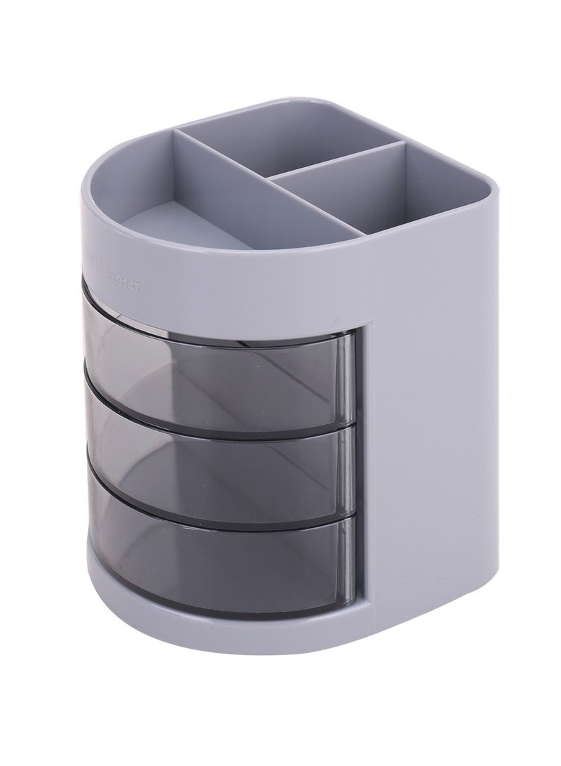Deli Multi-functional Pen Holder With Rotatable Drawers - Image 1