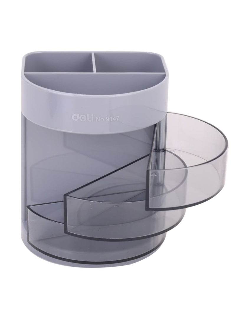 Deli Multi-functional Pen Holder With Rotatable Drawers - Image 2