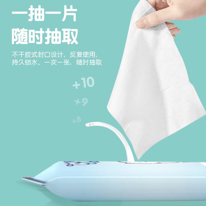 10 Pieces Of Wet Tissue Cleaning Wet Wipes Baby 10 Pieces Of Disposable Non-Woven Wet Tissue Paper Small Bag Online Gift - Image 5