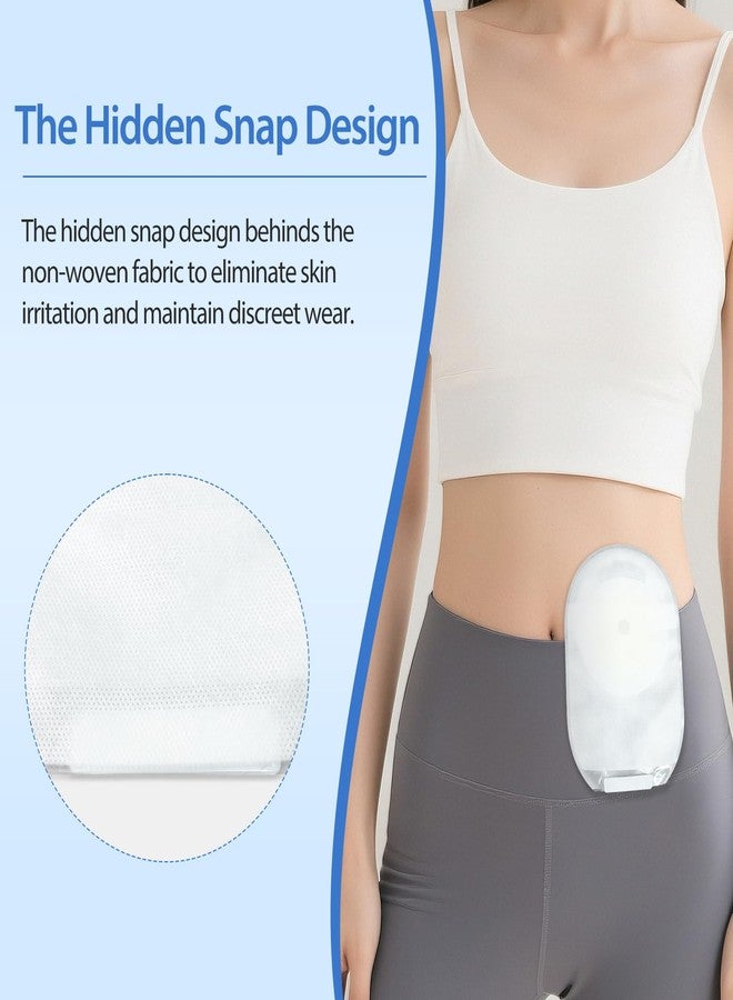 Heagimed 30 Pack Colostomy Bags Ostomy Supplies, One Piece Ostomy Bag with Strong Hook-and-Loop Closure, Drainable Ostomy Pouches for Ileostomy Stoma Care, White, Cut-to-Fit, 65 mm Max - Image 5