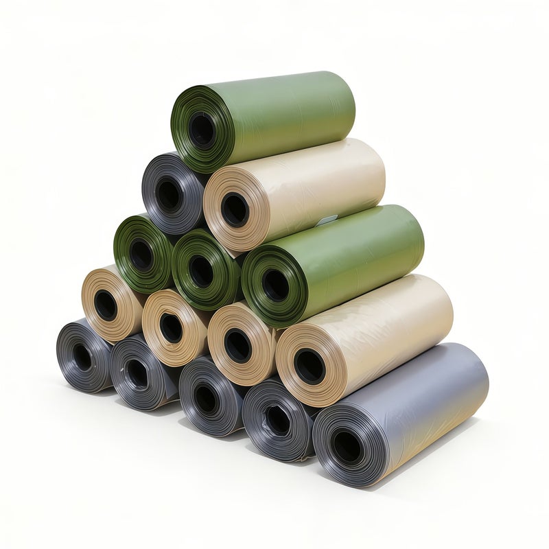 200 Pcs 10 Rolls Dog Poop Bags Mixed Three Colors Large Capacity Thick Polyethylene Outdoor Trash Bag Replacement Roll Pet Cleaning Supplies - Image 5