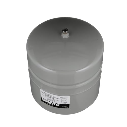 Watts ETX-30 Non-Potable Water Carbon Steel Expansion Tank for Closed Loop Hydronic Heating System Piping, 1/2" MNPT Connection, Tank Volume 4.7 Gallons, Maximum Pressure 75 psi - Image 5