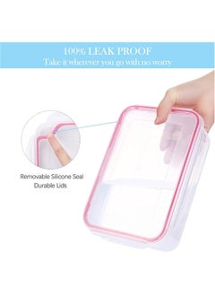 BLACKSTONE Set of 2 Round Plastic Food Container – 1.2L Leakproof & BPA-Free  - Image 5