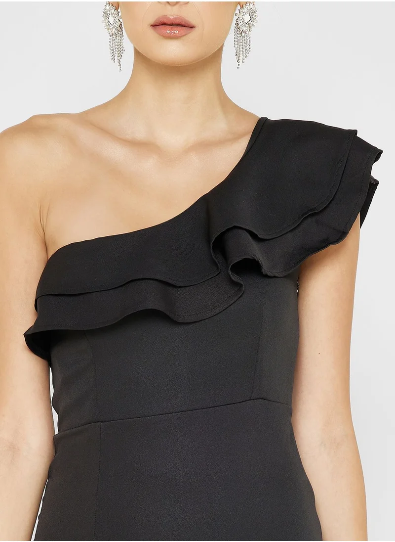 ايلا ليمتد اديشن One Shouldered Ruffle Detail Bodycon Dress