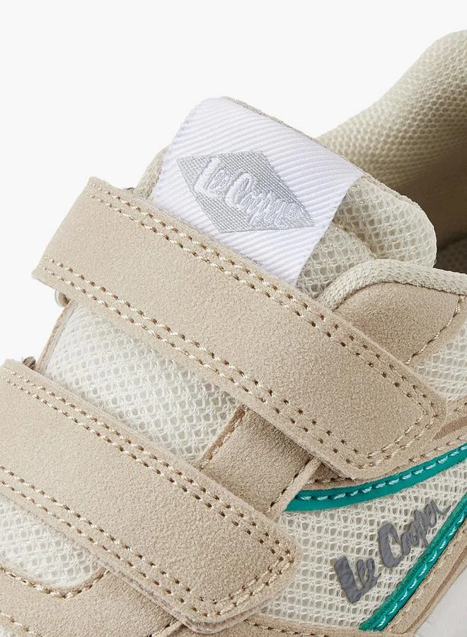 Lee Cooper BEIGE Boys Hook & Loop Ankle School Sneakers for Men | Best Price UAE