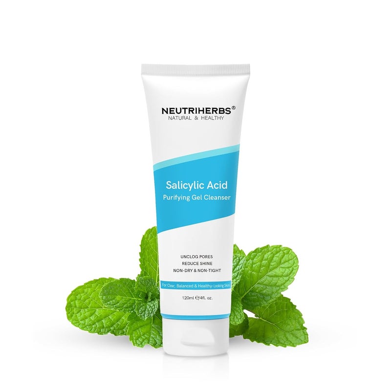 NEUTRIHERBS Neutriherbs Salicylic Acid Gel Cleanser Acne Prone Oil Control Face Wash Unclog Pore Remove Blackhead Facial Wash  4oz 