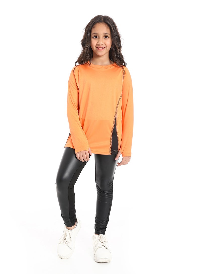 Caesar Girls' sports T-shirt with sleeves and a handle - Image 1