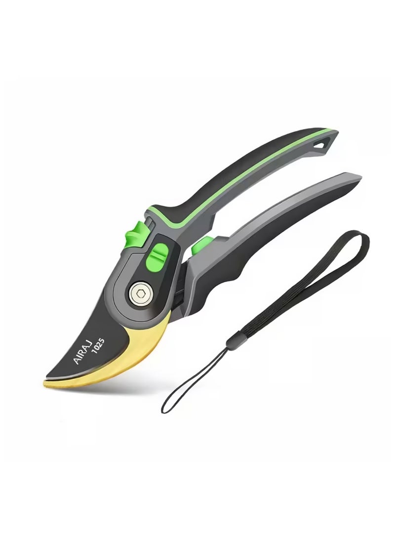 AIRAJ Stainless Steel Pruning Shears - Ergonomic Garden Scissors for Fruit Trees, Thick Branches & Floral Trimming - Modern Handheld Gardening Tool, Tree Pruning, Gardening Tool, Floral Trimming, Garden Pruning, Modern Style - Image 1