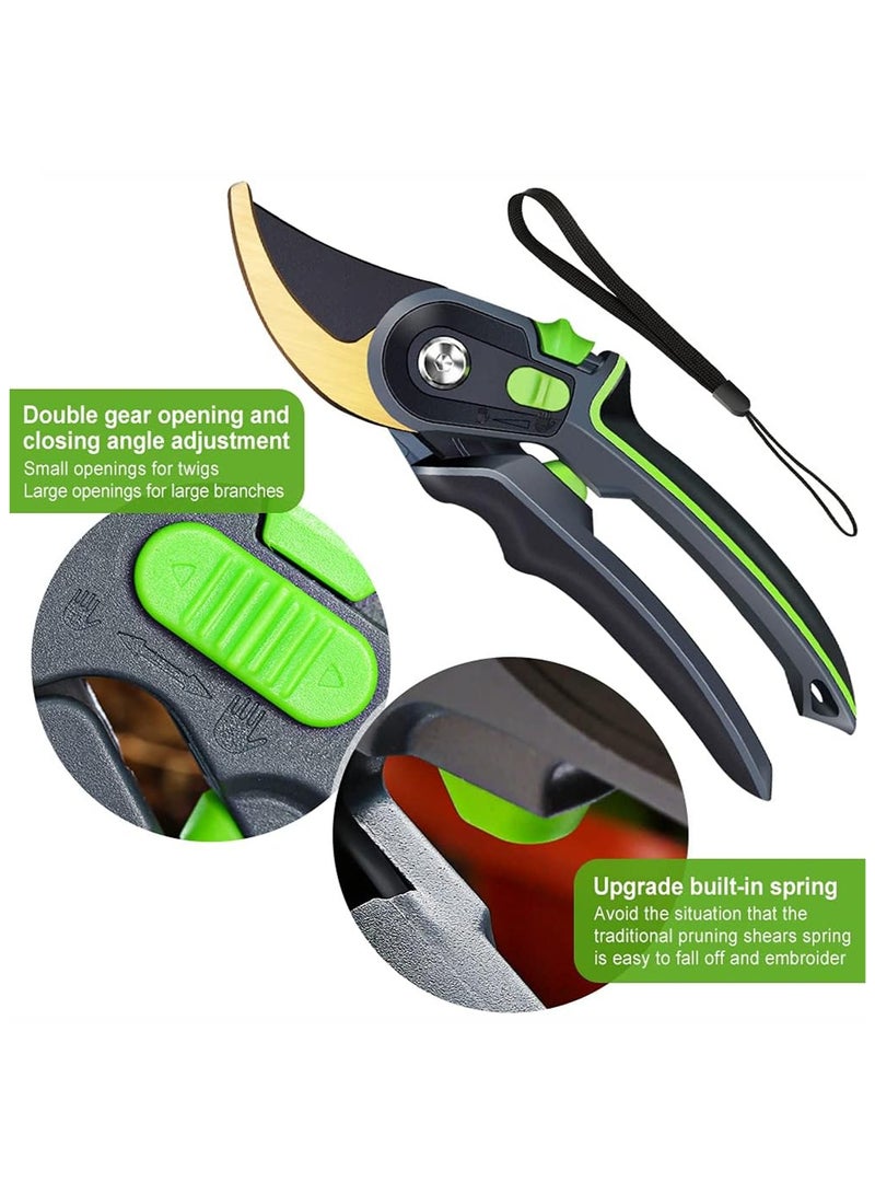 AIRAJ Stainless Steel Pruning Shears - Ergonomic Garden Scissors for Fruit Trees, Thick Branches & Floral Trimming - Modern Handheld Gardening Tool, Tree Pruning, Gardening Tool, Floral Trimming, Garden Pruning, Modern Style - Image 5