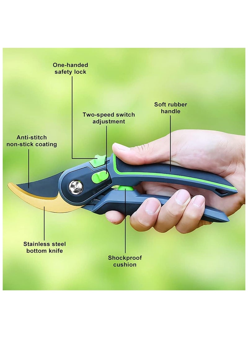 AIRAJ Stainless Steel Pruning Shears - Ergonomic Garden Scissors for Fruit Trees, Thick Branches & Floral Trimming - Modern Handheld Gardening Tool, Tree Pruning, Gardening Tool, Floral Trimming, Garden Pruning, Modern Style - Image 3