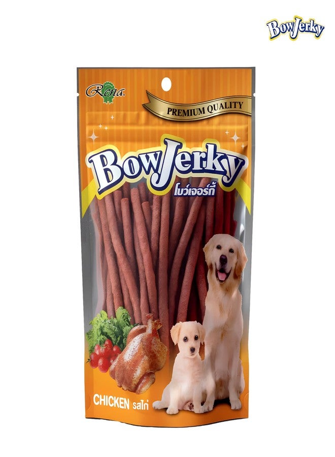 Rena Bow Jerky Dog Treats - Protein-Rich Chicken Stick for All Life Stages, Training, Reward & Healthy Daily Snacks, 200 g Each, Pack of 4 - Natural Dog Chews for Puppies & Adult Dogs - Image 2