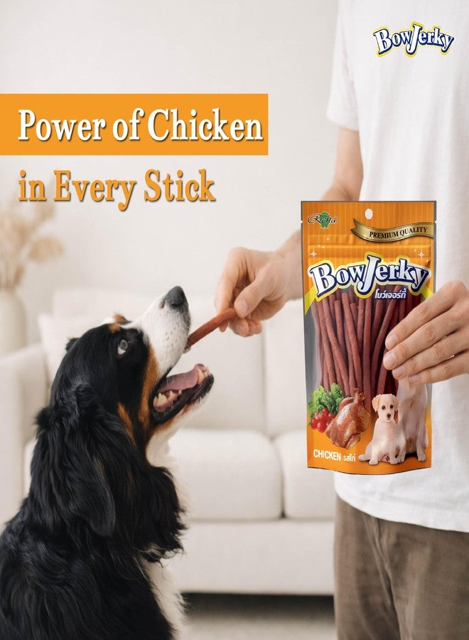 Rena Bow Jerky Dog Treats - Protein-Rich Chicken Stick for All Life Stages, Training, Reward & Healthy Daily Snacks, 200 g Each, Pack of 4 - Natural Dog Chews for Puppies & Adult Dogs - Image 3
