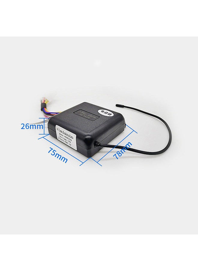 Generic - Motorcycle Anti-Theft Alarm System 2-Way Wireless Remote Engine Starter Stop Lock/Unlock Controller 12V with Adjustable Sensitivity 125dB Horn 2 Remote Controller - Image 1