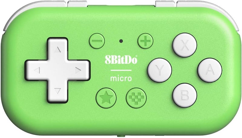Nargos 8BitDo Micro Bluetooth Key Chain Sized Mini Controller for Nitendo Switch, Windows, Android and macOS (Micro- Green) - Image 1