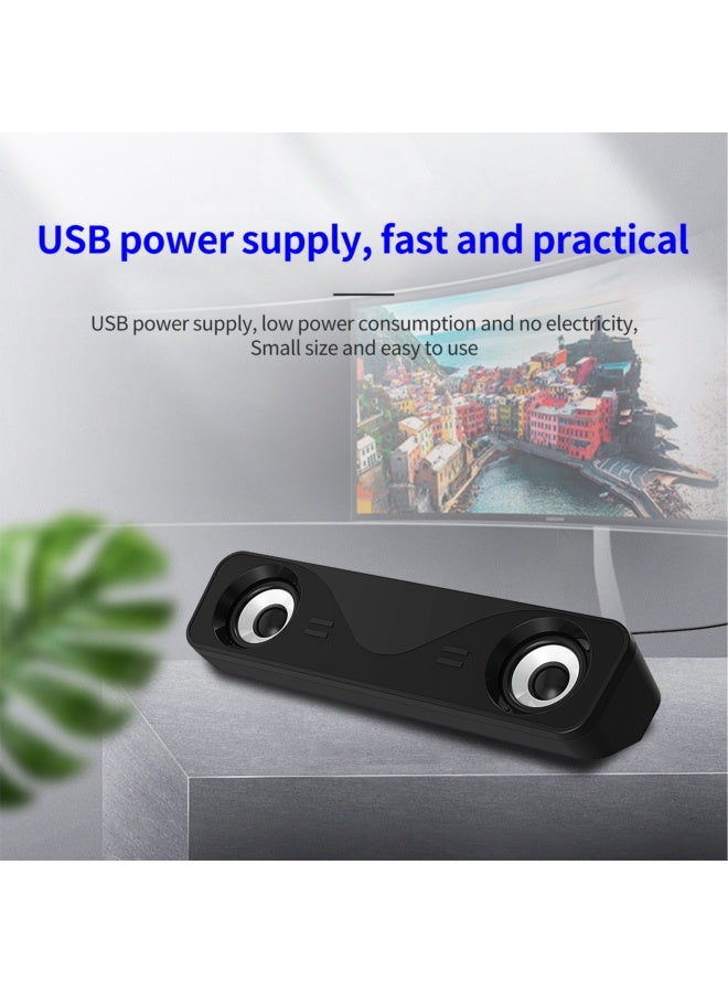 Factory Wholesale Jinyufang Home Desktop Computer Speaker Portable USB Dual Speaker Laptop Audio System - Image 5