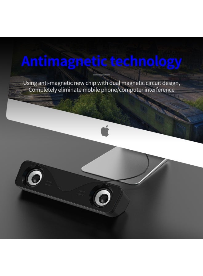 Factory Wholesale Jinyufang Home Desktop Computer Speaker Portable USB Dual Speaker Laptop Audio System - Image 3