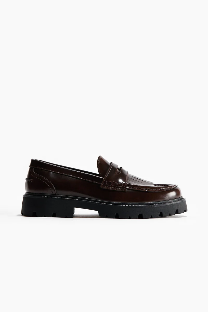 H&M Fringe-trimmed loafers