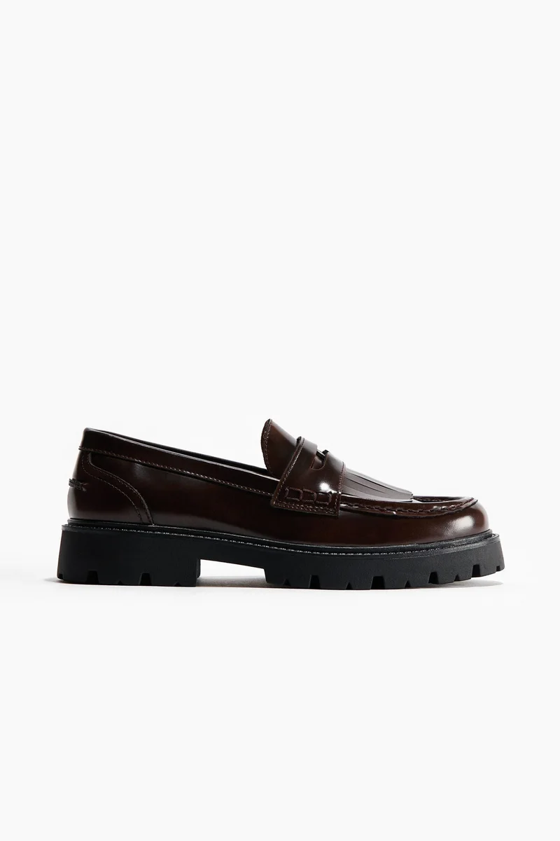 H&M Fringe-trimmed loafers