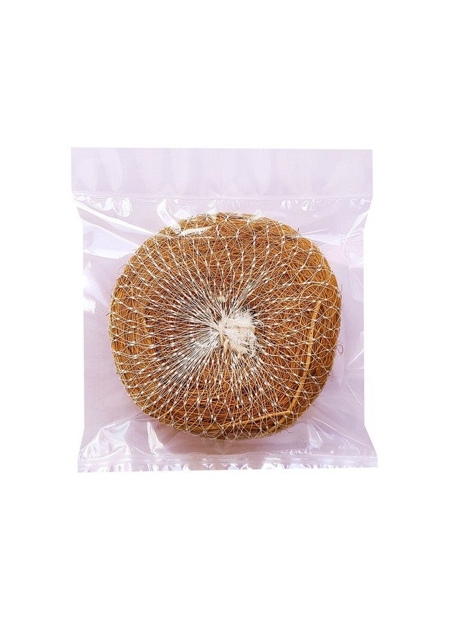 Natural Vetiver Bath Scrubber - Pack of 5 | Khus Bath Scrubber | Vetiver Root Body Scrubber - Image 1