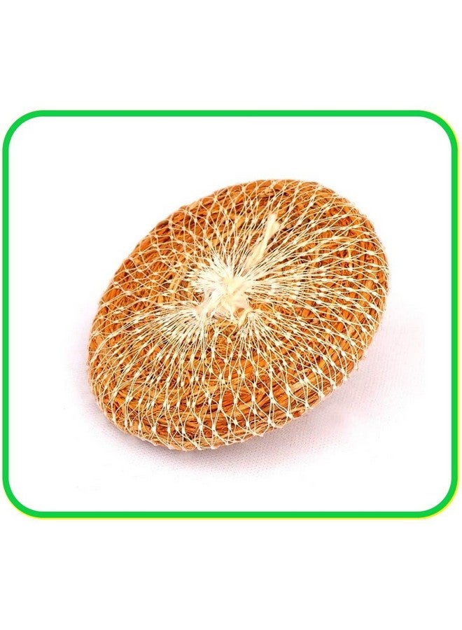 Natural Vetiver Bath Scrubber - Pack of 5 | Khus Bath Scrubber | Vetiver Root Body Scrubber - Image 3