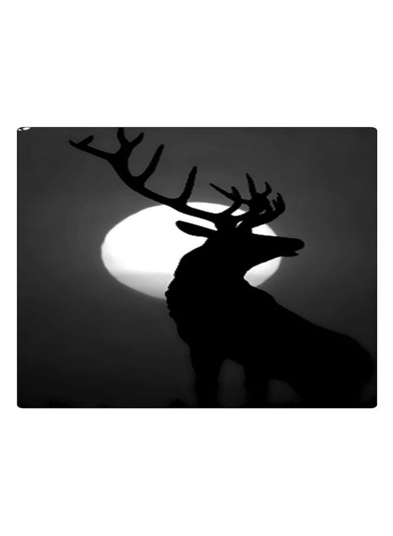 RKN Printed Anti-Slip Gaming Mouse Pad Black/Grey/White