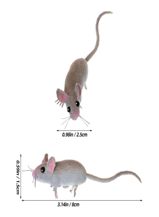 ياردوي مجموعة ياردوي من 5 قطع من الفئران المزيفة، مجسمات فئران واقعية، دعائم مقالب مخيفة لحفلات الهالوين - Image 3