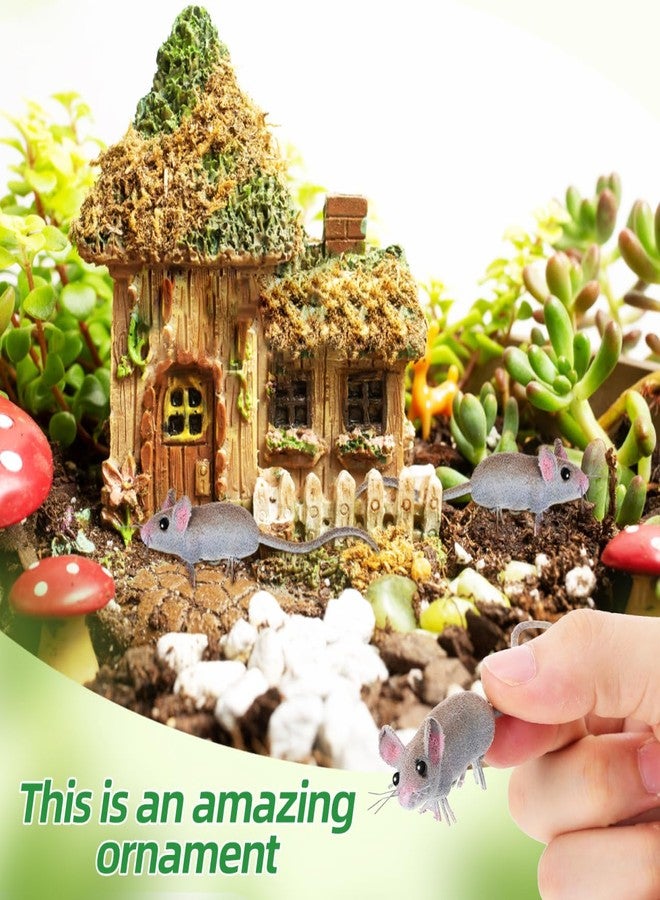 ياردوي مجموعة ياردوي من 5 قطع من الفئران المزيفة، مجسمات فئران واقعية، دعائم مقالب مخيفة لحفلات الهالوين - Image 2