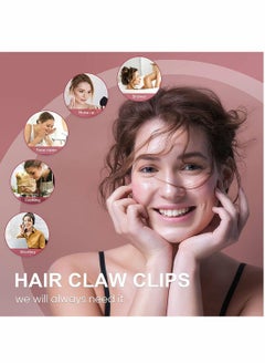 KASTWAVE 4 Packs Hair Claw Clips, Nonslip Hair Clip Banana Large Matte Rubber for Women  - Image 4