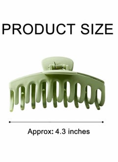 KASTWAVE 4 Packs Hair Claw Clips, Nonslip Hair Clip Banana Large Matte Rubber for Women  - Image 5