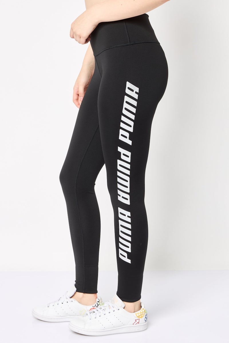 PUMA Women Sportswear Fit Training Leggings, Black - Image 3