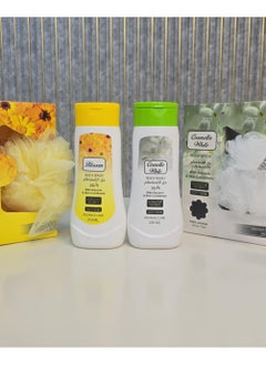Sonata Caramella White & Yellow Blossom Shower Gel Set - 2 x 250ml Af Areshness And Aromatic Care  - Image 1
