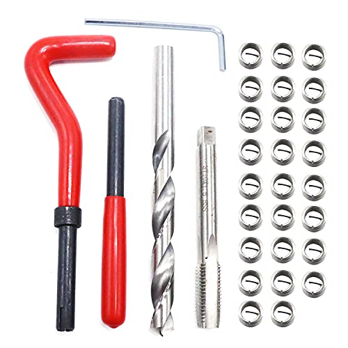 XTAUTO XT AUTO 30pcs Stainless Steel M12 x 1.75mm Thread Repair Insert Kit Compatible Hand Tool Set for Auto Repairing - Image 1