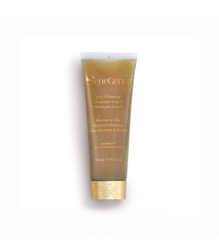 SeneGence 3 in 1 Cleanser for Normal to Oily Skin, 4 Fl Oz, Purifying, Exfoliating, and Toning Cleanser with Orange Exfoliator and Miracne for Fresh, Refined Skin - Image 1