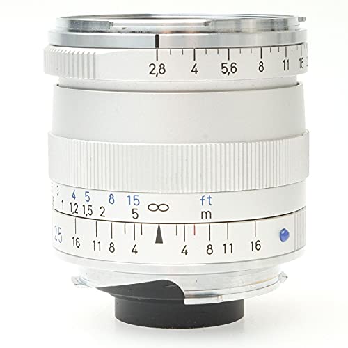 Zeiss عدسة كاميرا زايس إيكون بيغون T* ZM 2.8/25 واسعة الزاوية لكاميرات لايكا M-Mount، فضي - Image 1