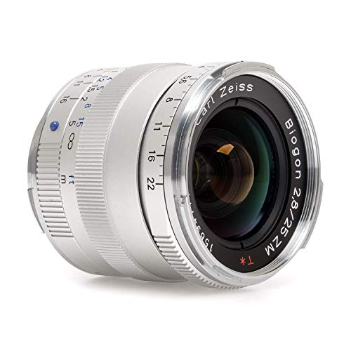 Zeiss عدسة كاميرا زايس إيكون بيغون T* ZM 2.8/25 واسعة الزاوية لكاميرات لايكا M-Mount، فضي - Image 5