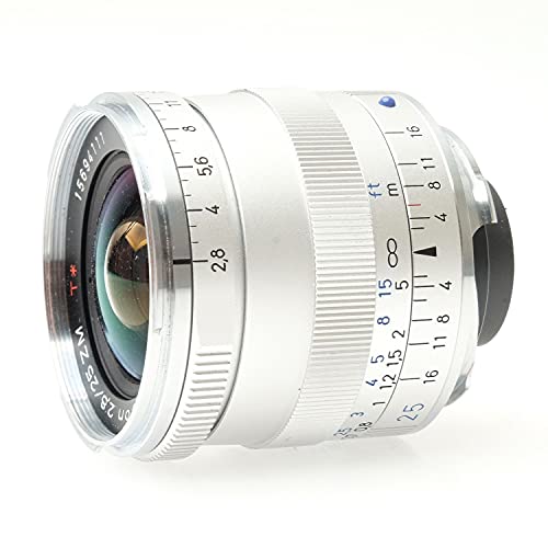 Zeiss عدسة كاميرا زايس إيكون بيغون T* ZM 2.8/25 واسعة الزاوية لكاميرات لايكا M-Mount، فضي - Image 2