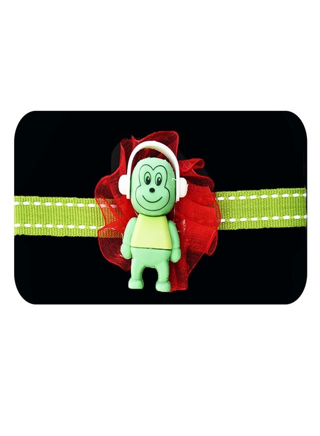 Natali Traders Set of 3 Monkey Rakhi For Kids with Roli Chawal Chopra Pack - Cartoon Rakhi for Brother Kids, Nephew, Niece, Girls, Boys - Cute Rakhi - Image 4