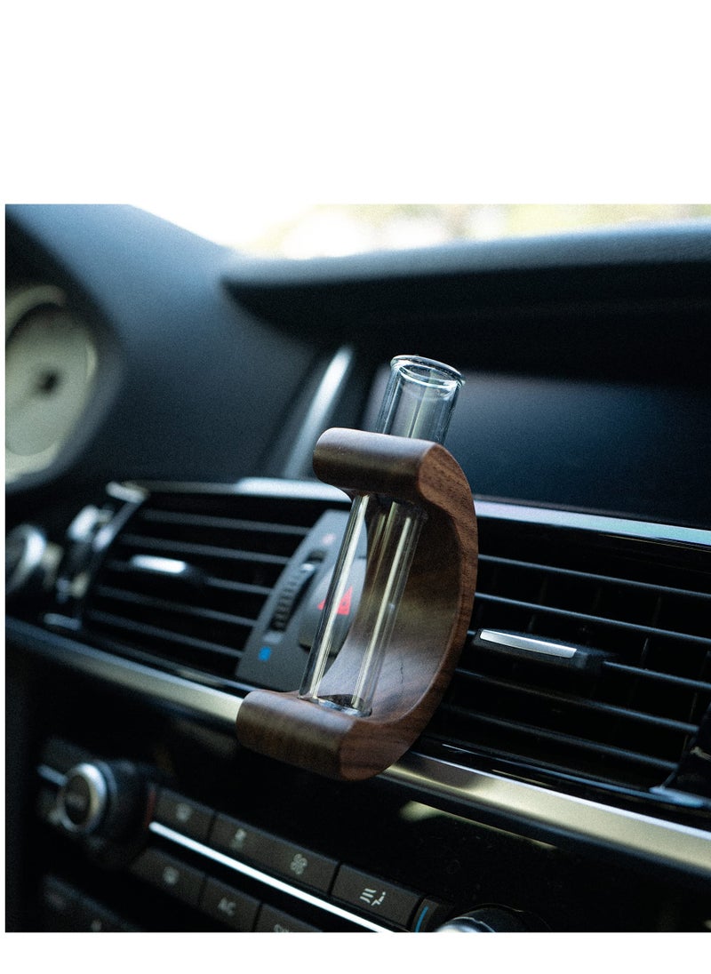 SYOSI - SYOSI Car Flower Vase Clip Holder Glass Tube Fresh Plants Auto Air Vent, Car Vent Flower Vase with Metal Clip Car Flower Planter Car Vase Flower Holder for Vehicle Vent Decoration - Image 1