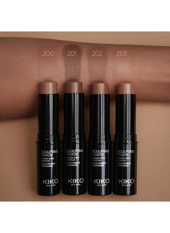 KIKO MILANO - Sculpting Touch Creamy Stick Contour - 201 Chocolate - Image 1
