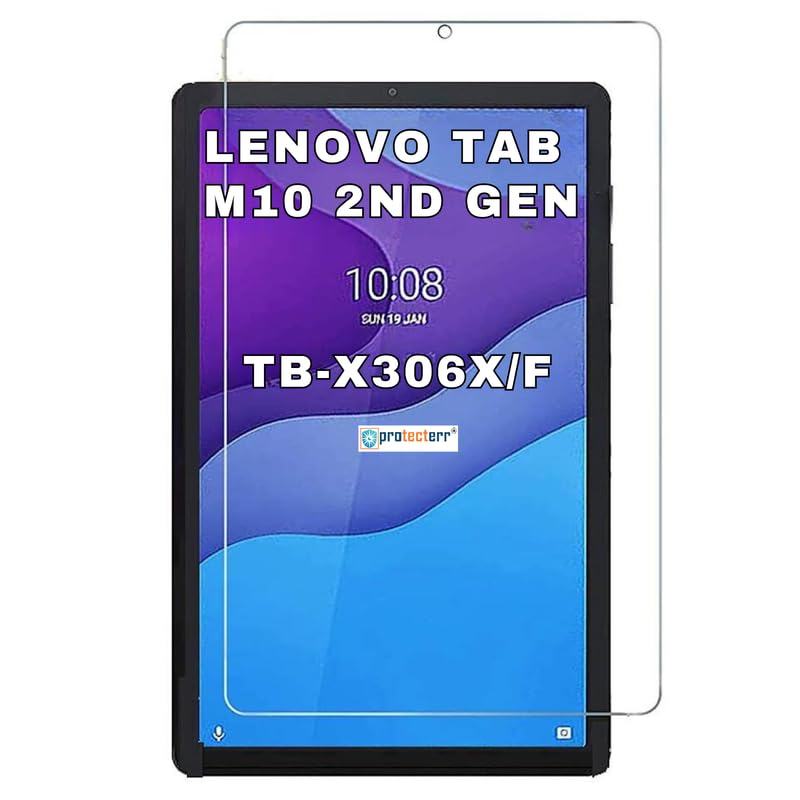 PROTECTERR 1 Pack | Screen Protector Guard for Lenovo Tab M10 HD 2nd Gen 10.1 inch - Ultra-Thin, HD Clear, 9H Hardness, Anti-Scratch, Bubble Free, Edge-to-Edge Easy Install (Not Tempered Glass) - Image 1
