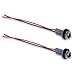 Ajxn 2 Pack T15 Car Turn Signal Lights Harness Pigtail Socket Replacement T10 T13 T15 Vehicle Brake Lights Wiring Harness Universal Automotive Lighting Bulb Connector Accessories Grey - Image 2