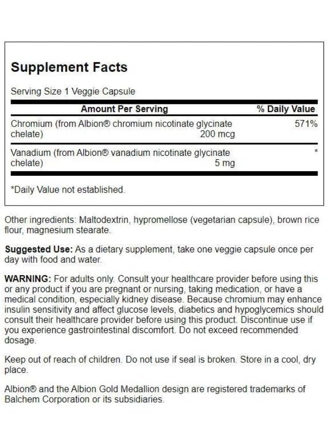 Swanson Ultra Albion Vanadium/Chromium 60 Veg Capsules - Image 2