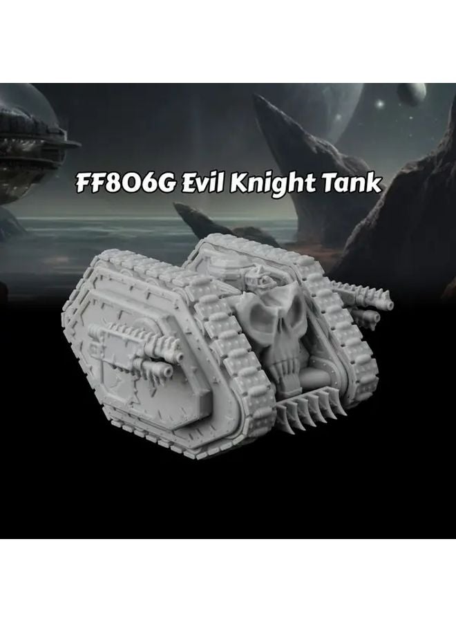 تمثال فارس الشر المصغر دبابة آلة معركة مستقبلية لسيناريوهات تي تي آر بي جي على الطاولة - Image 1
