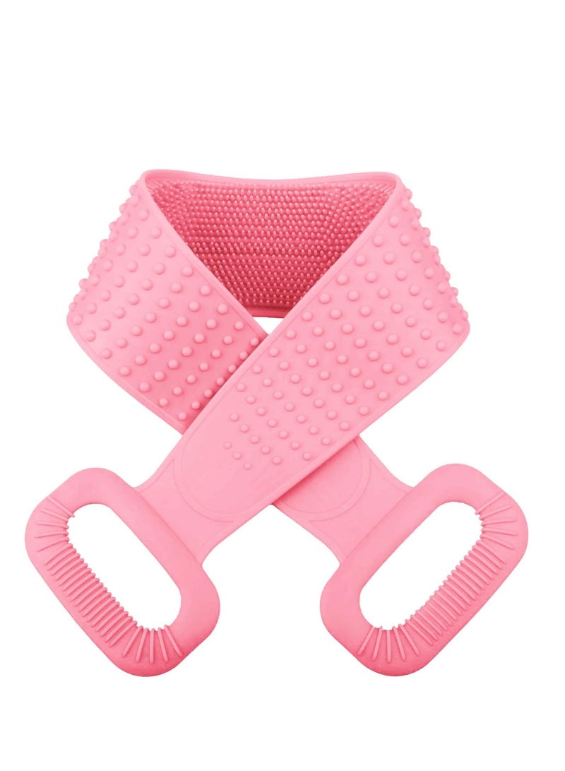 Silicone Back Scrubber for Shower, 2024 Silicone Updated Bath Body Brush for Men & Women, 76cm Back Washer for Shower Handle Body Washer Easy to Clean Washer Exfoliating More Hygienic - Image 1