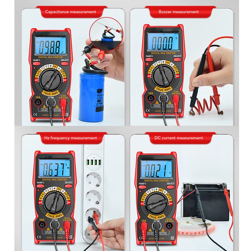 Digital Multimeter Automotive Battery Voltage Tester Kit DC AC Voltmeter Ohm Volt Amp Meter Smart Electric Tool SZ309 - Image 4