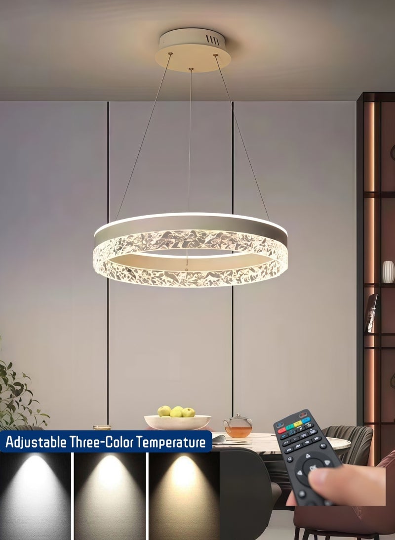 Trending Lights Modern and simple Chandelier decoration lights led lights Adjustable Three-Color Temperature With infrared remote control Suitable for  living room, bedroom, - Image 1