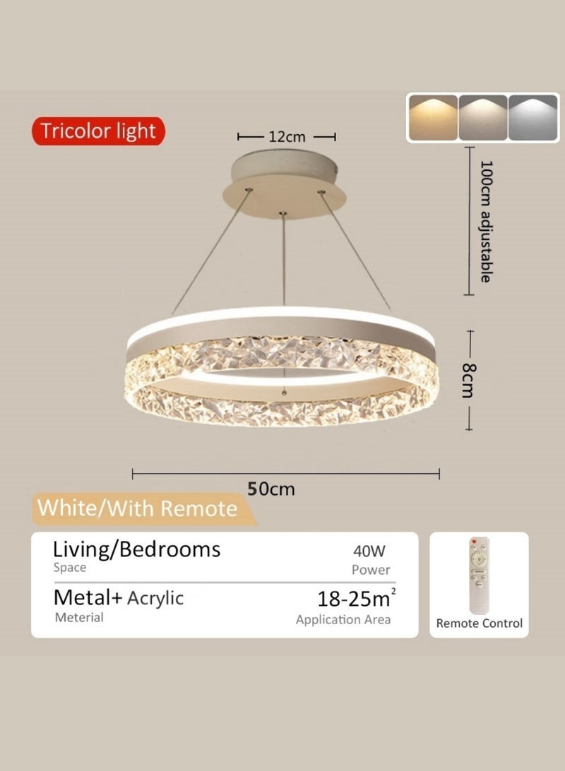 Trending Lights Modern and simple Chandelier decoration lights led lights Adjustable Three-Color Temperature With infrared remote control Suitable for  living room, bedroom, - Image 5